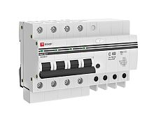 Дифференциальный автомат АД-4 40А/100мА (хар, C, AC, электронный) 6кА PROxima | код  DA4-6-40-100-pro | EKF